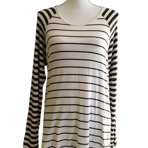 Loveappell Striped Long Sleeve Top - Large